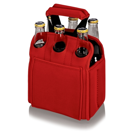 Picnic Time Six Pack Beverage Carrier - Red