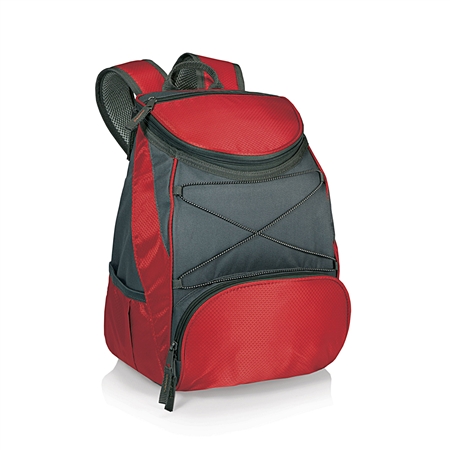 Picnic Time 633-00-100-000-0 PTX Backpack Cooler - Red/Dark Grey