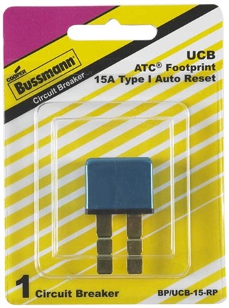 Bussmann BP/UCB-15-RP Type I Universal Circuit Breaker-15Amp