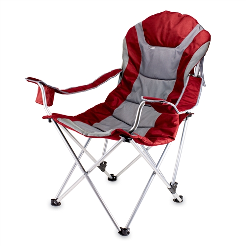 Picnic Time 803-00-100-000-0 Reclining Camp Chair - Dark Red