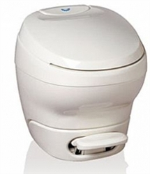 Thetford 31084 White High Profile Bravura RV Toilet Without Water Saver Sprayer