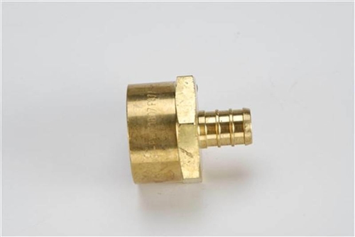 Elkhart Supply 41129 BestPEX Brass Straight Female Adapter - 1/2" Insert x 3/4" FPT