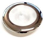 FriLight Mars Dual-Color LED Light With Chrome Trim & Switch - 6 Blue, 10 Warm White